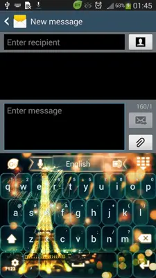 GO Keyboard Eiffel Paris Glow android App screenshot 4